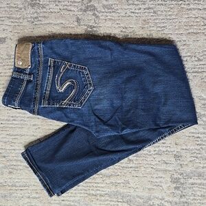 Silver Jeans Women's Dark Blue Skinny Size 30/31 Y2K Denim Darkwash